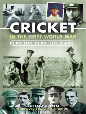 cover image of Cricket in the First World War